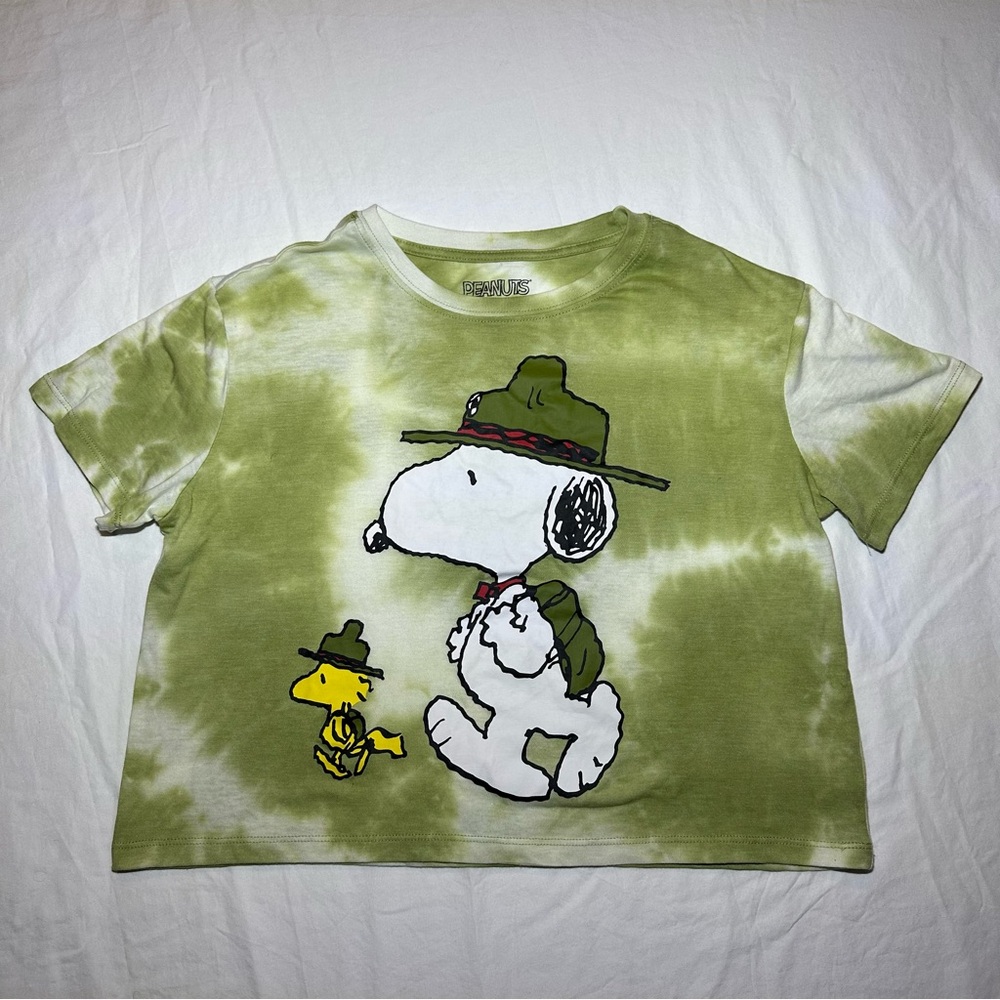 Peanuts Snoopy And Woodstock Womens Medium Short Sleeve T-Shirt